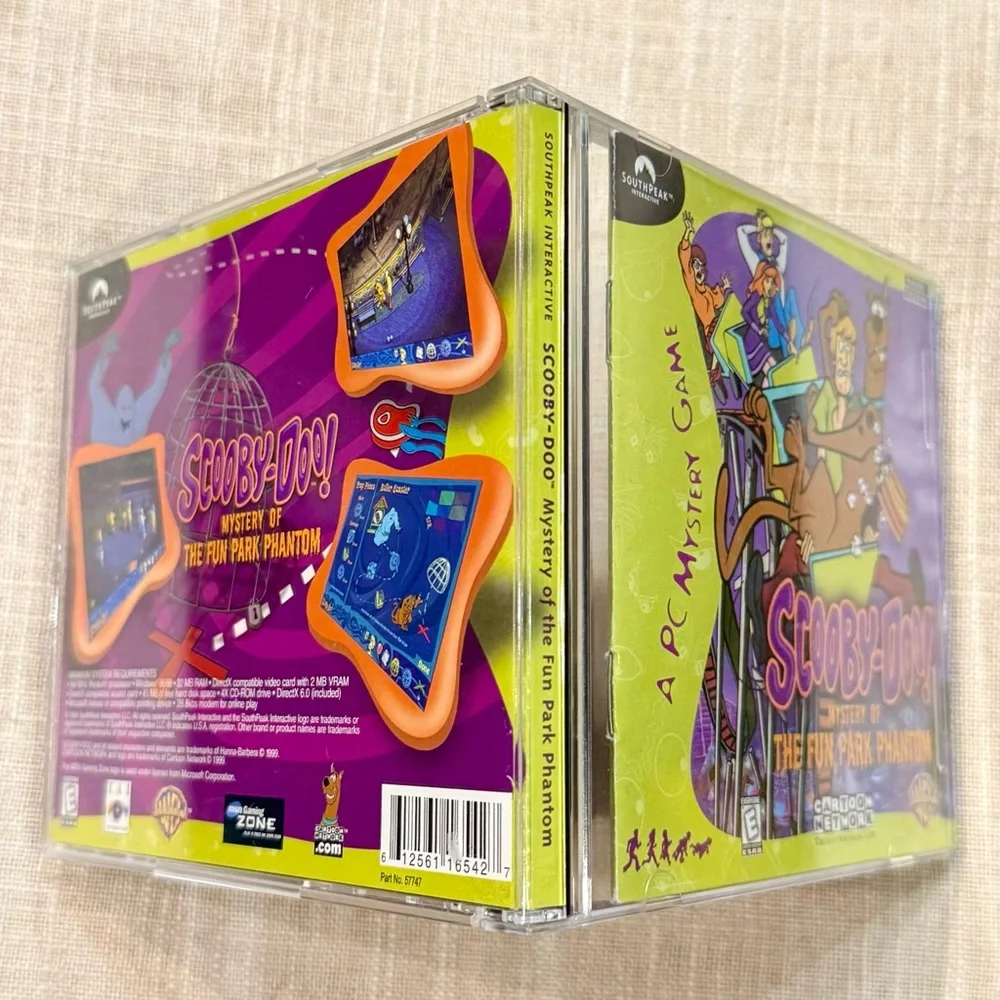 SCOOBY-DOO! Mystery of the Fun Park Phantom (1999 PC Computer CD-ROM) Video Game